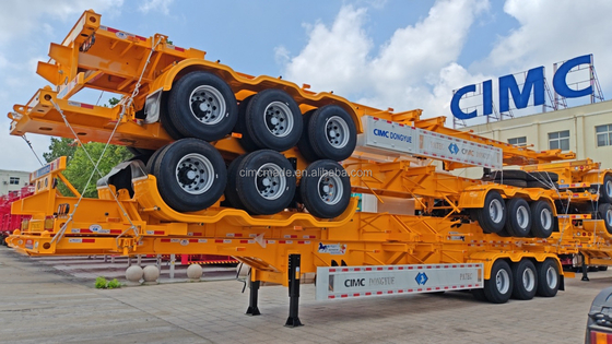 CIMC 2 As 3 As 20FT 40ft Skelet Container Skelet Trailer Chassis Semi Trailer
