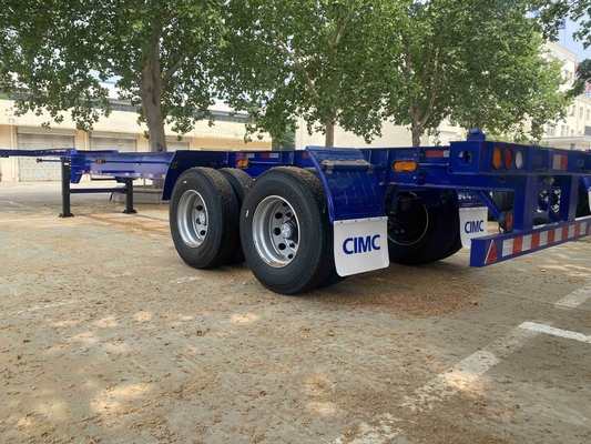 CIMC Kosteneffectief staal skelet 3 assen 28 ton vrachtvervoer half-trailer