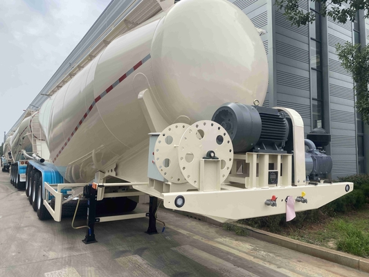 CIMC Hoogsterke cement bulk poeder aanhanger Maximale laadcapaciteit 3-assige cement aanhanger