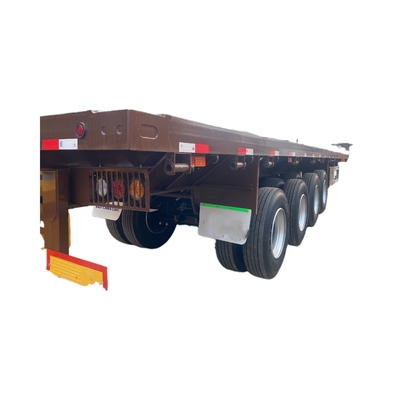 s 4-assige platte half-aanhanger Maximale nuttige lading 20001-25000 kg en CIMC standaard beenondersteuning