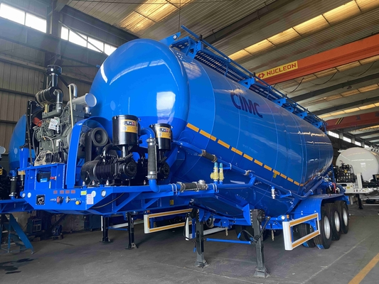 CIMC 3-assige zware 50 kubieke meter 80 ton bulk transport half-aanhangwagen