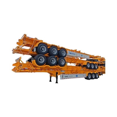 CIMC-staalcontainervervoer met drie assen, met mechanische of luchtophanging