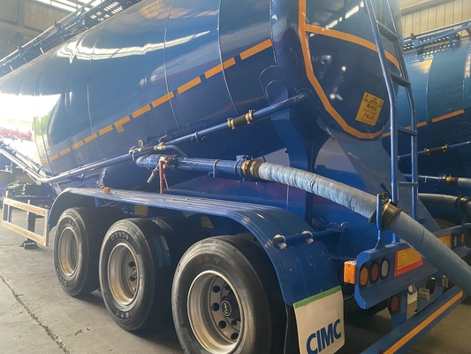 CIMC Poedertankschepen 3-assige bulktransport Halve aanhangwagens Cementtransport