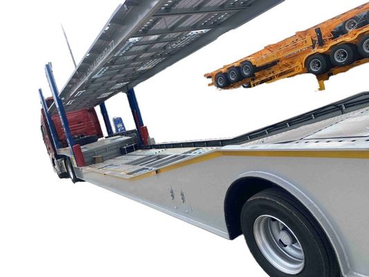 CIMC Fabriek Direct kwaliteit roestvrij staal 2 as 8-9 lading Car Transport Semi-trailer