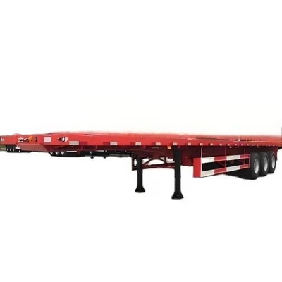 CIMC 13*2,55*2,9m 3AXLE laadvermogen 80T geselecteerde sloten 2 gereedschapskistjes elektroforetisch KTL poeder geschilderd VLAATBED Semi TRAILER