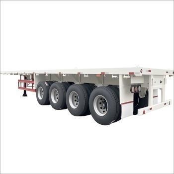 CIMC 40 45ft staal 4Axle ontworpen voor zwaar vervoer van overgrote en container lading uitbreidbare platbed aanhangwagens
