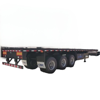 CIMC goedkoop 2/3/4 assen 45 of 50 tot 80 ton hoogwaardige nationale standaard staal en structurele innovatie platbed half-aanhangwagen
