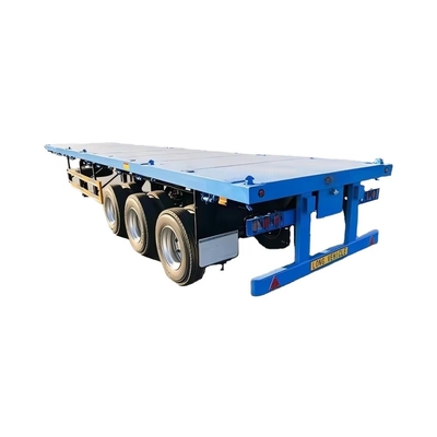 CIMC Nieuwe 3-assige platbed skeleton half-aanhangwagen staalcontainer vrachtwagen met Wabco rem systeem