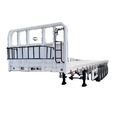 CIMC hoogwaardig staal China fabrieksprijs 3/ 4 /5 As 48-60 Ton Warehouse Railing/Flatbed te koop Flatbed Semi Trailer