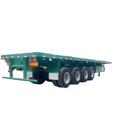 Warm verkoop Nieuwe 4-assige platte half-aanhanger CINC-container half-aanhanger Truck China Fabrikant Directe verkoop Staalmateriaal