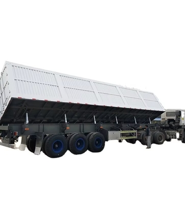 CIMC Tri-as Side Tipper 70 Tons laat goederen lossen van de zijkant van het transport van bouwmaterialen dumpen halve aanhanger