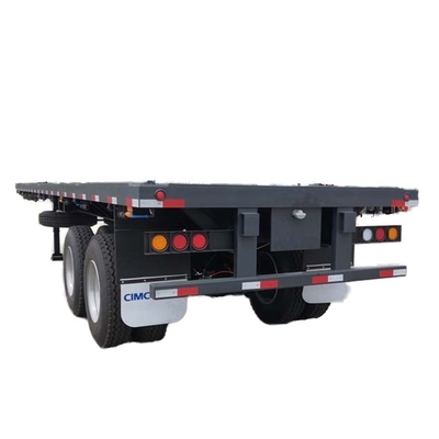 CIMC Nieuwe 3-assige platbed skeleton half-aanhangwagen staalcontainer vrachtwagen met Wabco rem systeem
