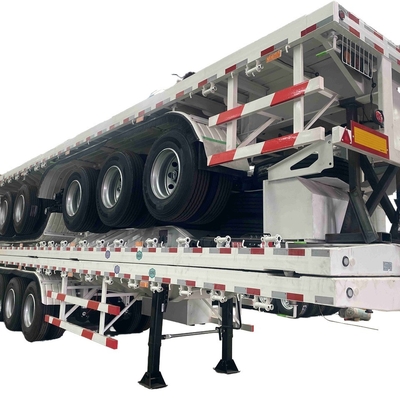 CIMC tweedehands gebruikt Verschepen 20ft 40ft 50ft 53ft 40ft 2 3 4 5 Assen Flatbed Semi Truck Trailers Flatbed Trailers