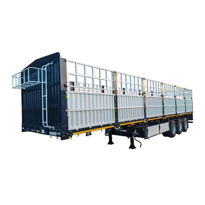 CIMC 3 as 12500*2500*3800mm 60T zijweg 1800mm of aangepast Zwaar werk mechanische veervering hek Semi-trailer