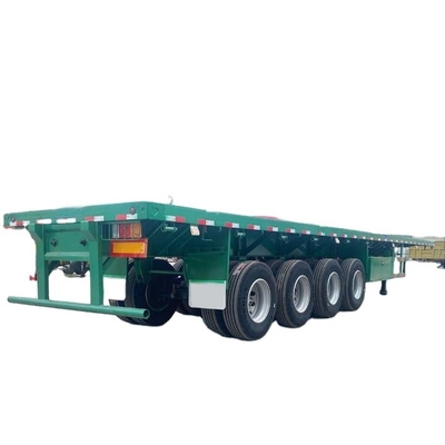 CIMC Nieuwe 3-assige platbed skeleton half-aanhangwagen staalcontainer vrachtwagen met Wabco rem systeem