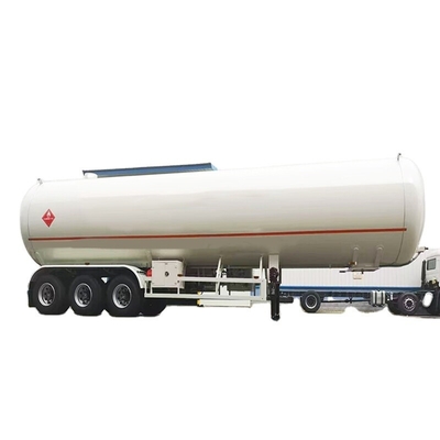 CIMC Q345R 3 As 13150*2500*4100mm Met vacuümisolatie 26CBM 2 drukmeters remgewicht 15,200kgs LNG tank Semi-trailer