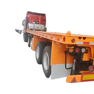 Beste prijs 40T-100T platbed laagbed half-trailer 3-assige skelet half-trailer voor containervervoer