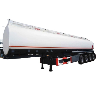 CIMC 4 assen 54000 liter 6 compartimenten Carbon steel transport vloeibare chemische aardolie voedselverwerking olie brandstoftank aanhangwagen