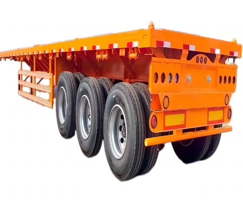 China CIMC professionele fabriek verkoop zwaargewicht met 2/3/4 as truck low loader low bed flatbed semi trailer