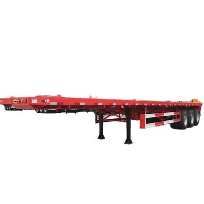 Hoogwaardige 4-assige platbed Container Semi-trailer met fijne twistlocks