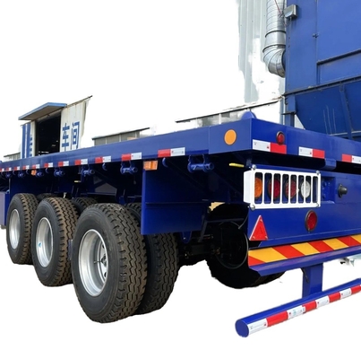 CIMC Nieuwe 3-assige platbed skeleton half-aanhangwagen staalcontainer vrachtwagen met Wabco rem systeem