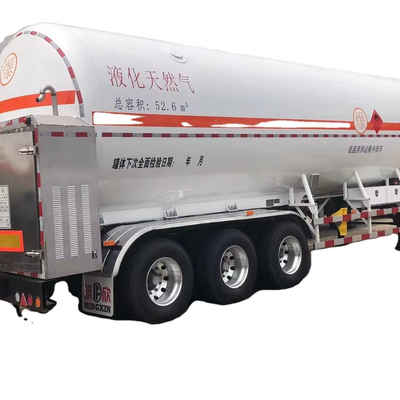 CIMC S30408 Q345R 3 Assen 13200*2540*4000mm Totaal vermogen 52,6cbms Luchtvering Yosts landingsbeen 50# trekknop LNG Tanker