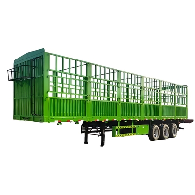 CIMC Factory Direct Hek Truck 3 Axle 40 voet zijwand multifunctionele semi-oplegger hek-type vrachtaanhangwagen