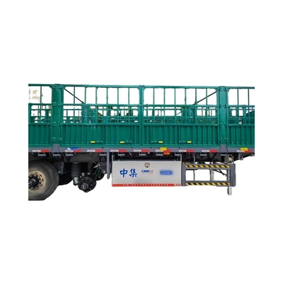 CIMC Hoogwaardige 3-assige omheining-type vracht-half-aanhangwagen
