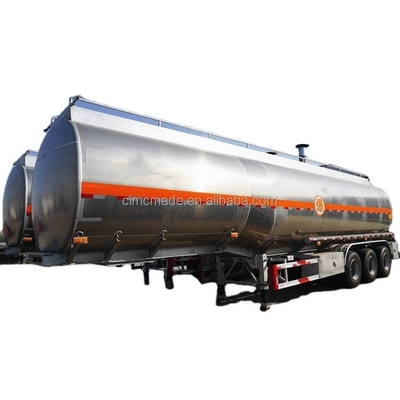 Het nieuwste procesontwerp van CIMC is een drieassige vloeibare middelgrote halve aanhangwagen van hoogsterk staal/vloeibare tanktruck