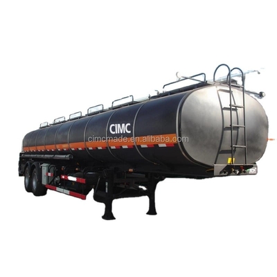 Het nieuwste procesontwerp van CIMC is een drieassige vloeibare middelgrote halve aanhangwagen van hoogsterk staal.