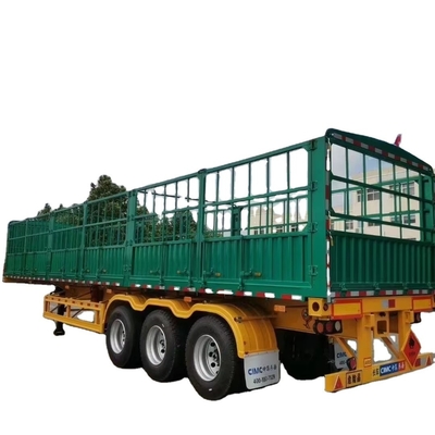 CIMC Hoogwaardige 3-assige hek Truck Cargo Semi-trailer Trailer hek Side Wall Semi-trailer China Leverancier Directe verkoop