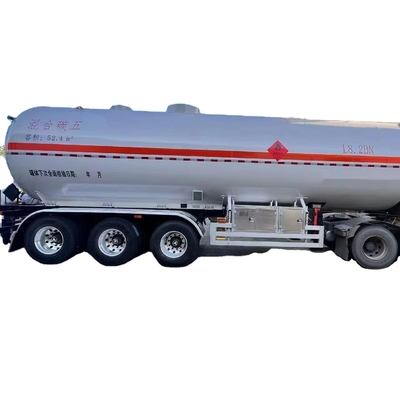 CIMC 3 / 4 Assen Vloeibare stikstof aardgas Lpg Tanker Truck and Semi Trailer Propane Transport Road Tanker