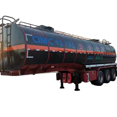 CIMC goedkope 3-assige koolstofstaal 40KL 36cbms trottoir petroleum asfalt bitumen palmolie brandstof transport tank truck halve aanhangwagen