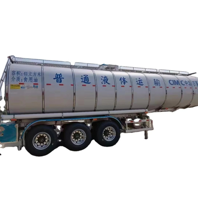 CIMC 3 assen 41cbms ijzer en roestvrij staal Gewone vloeistof tank eetbare kookolie tank voor half-trailers