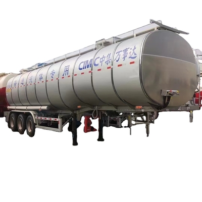 CIMC 3-assig ijzer S30408 11450*2500*3900mm totale massa 40T randmassa 8200 gebruik EHA schotel einde 4,5mm dikte gewone vloeistoft tank