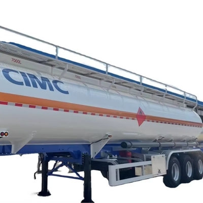 CIMC 3 Assen 8000L/5500L/7000L/7500L Benzine en Diesel 4 compartimenten ontwerp 28 KL Steel Fuel hydraulische tank trailer