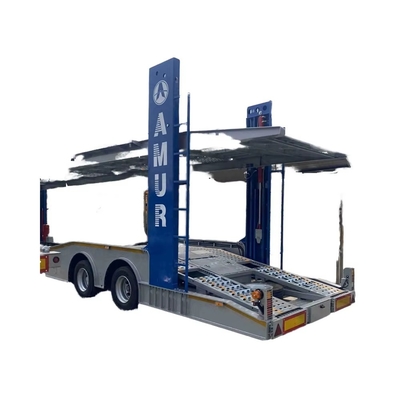 2/3 As roestvrij staal 6-10 Land Road Car Trailer Semi Utility Flatbed Carrier Trailer