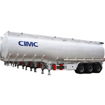 Gepersonaliseerde Chinese 60t lading zware brandstof tanktruck Semi-trailer