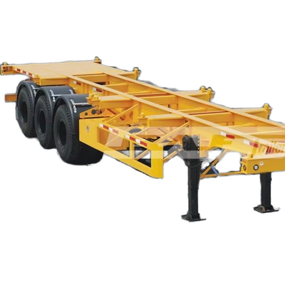 CIMC 2/3 Assen 12 Eenheden banden 12400*2480*1560mm Mechanische ophanging 60T nuttige lading Skelet Halve aanhangwagen