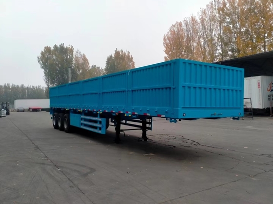 40ft 3 as hoog trekstaal met 4/6/8/10/12 sets sloten voor bulk cargo / container transport zijde wand halve aanhangwagen