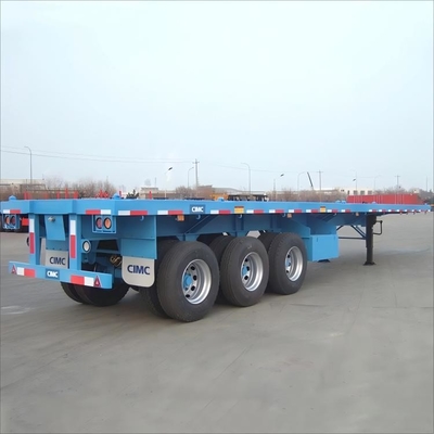 40ft Container 3 assen 60 ton Zwaar vervoer platbed half-trailer