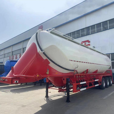 CIMC Hoge trekkracht laagkoolstoflegeringsstaal 40cbms 3-assige W-vorm Bulker Carrier Cement Semi-trailer