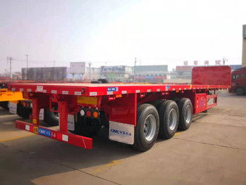 GEBRUIKT 3AXLEN FLATBED SEMI TRAILER