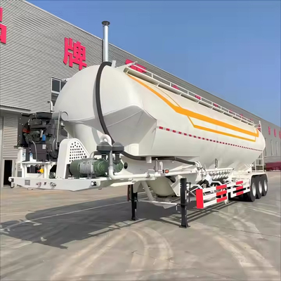 CIMC 3 Achsvervoer Cement Granulaire materialen of droge bulk Cement poeder Tanker Halve vrachtwagen Aanhangwagen