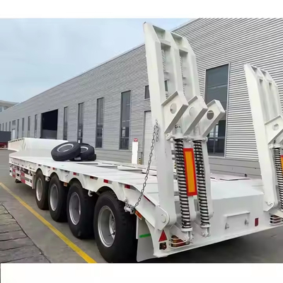 CIMC Quad Axle to Carry Excavator Wheel Loader Constructie-machine-apparatuur Lowbed Semi-trailer
