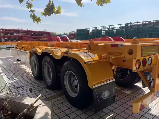 Stalen ijzer 20ft 40ft 50ft 53ft 2 3 4 5 Assen Frame Shipping Container Chassis Skelet Semi-trailer