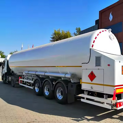13150*2500*4100mm 1 Compartiment 45CBM 60000 liter LNG Transport Tank Halve aanhanger