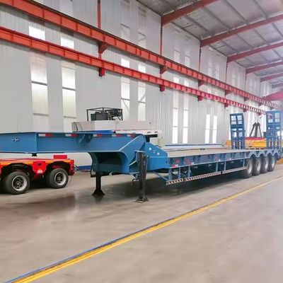 Zware vracht 200 ton Transport Oversize Cargo 4 Assen Uitbreidbare laagbedtrailer