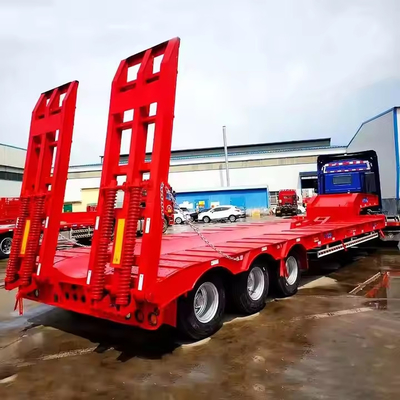Chinese 3 as 14m Transport Zware voertuigen Mijnbouw Bosbouw Machinery Low bed Semi-trailer