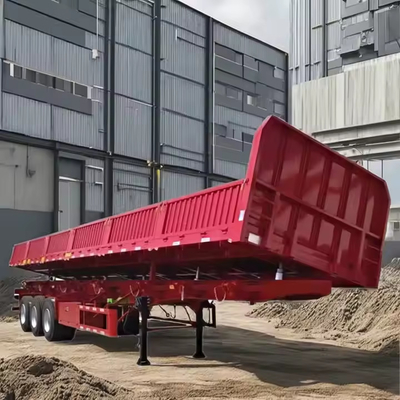 CIMC 40FT 3 As Tare Gewicht 8,5t Zwaar werk Mechanische ophanging Wandzijde Rollover Semi-trailer